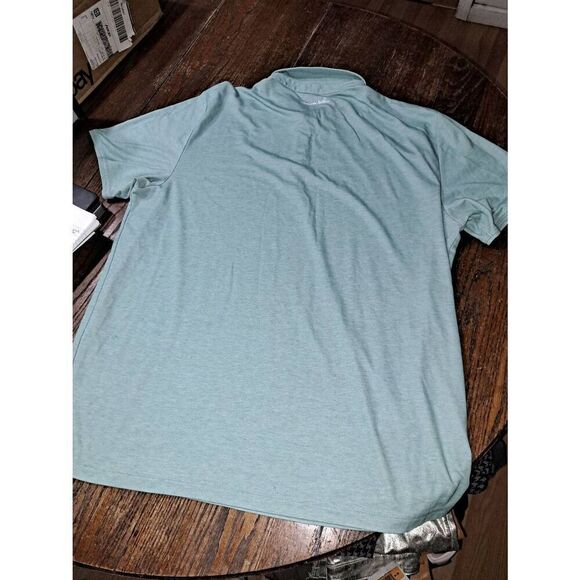 XXL Travis Mathew Green Short Sleeve 3 Button Golf Polo Athleisure Casual Shirt - Picture 5 of 5